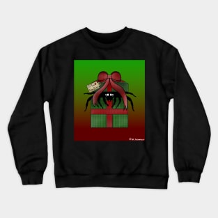 Christmas Present Spider (From: Bitey tag/Background) Crewneck Sweatshirt